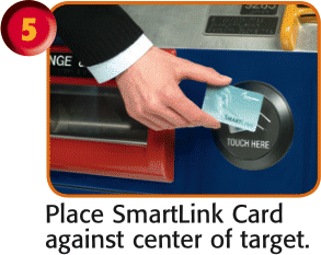 Place SmartLink Card against center of target.